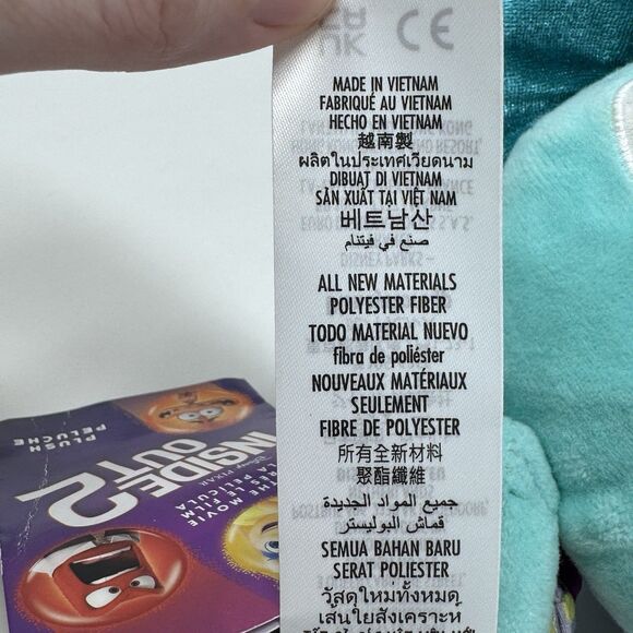 Disney Parks Pixar Inside Out 2 Envy Plush Stuffed Animal 9'' New With Tags - Picture 7 of 10